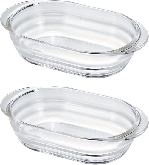 ハリオ(HARIO) 耐熱ガラス製グラタン皿2個セット HGZO-1812