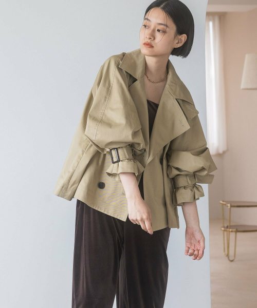アパートバイローリーズ(apart by lowrys) キャンディースリーブショートトレンチコート