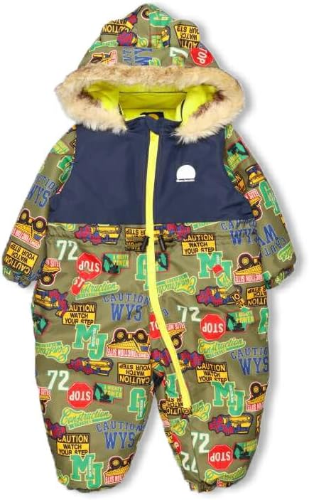 ムージョンジョン(moujonjon) 働く車ロゴ柄スノーコンビ M52780