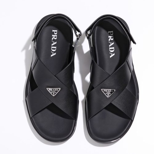 プラダ(PRADA) クリスクロスサンダル