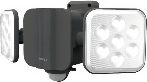 ムサシ 6.5W×2灯 フリーアーム式 LEDハイブリッドソーラーライト S-HB250