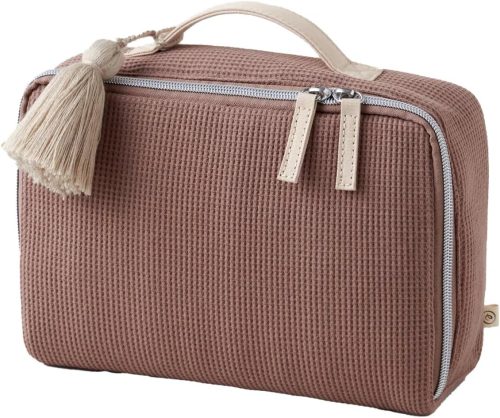 エモカ(emoka) ふわもこ おむつポーチ ワッフル生地