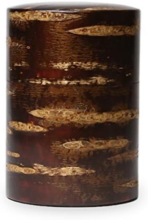 藤木伝四郎商店 総皮茶筒 大 無地皮 30201