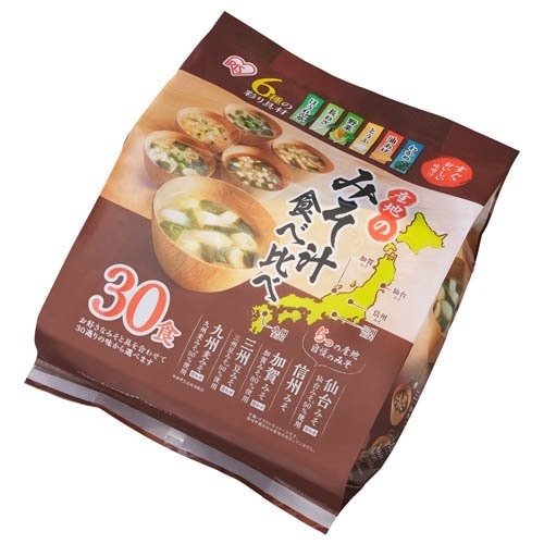 アイリスオーヤマ(IRIS OHYAMA) すぐおいしい味噌汁産地のみそ汁食べ比べ