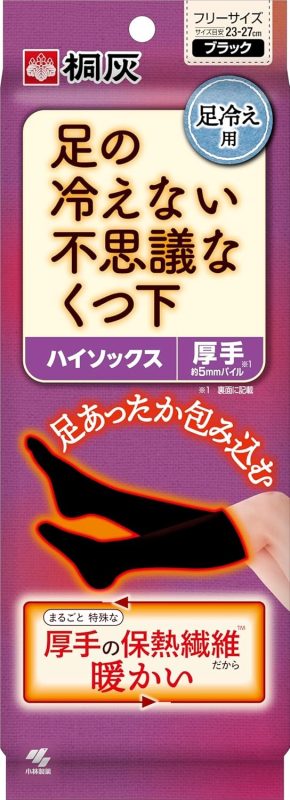 小林製薬(Kobayashi) 桐灰 足の冷えない不思議なくつ下 ハイソックス 厚手タイプ 1足