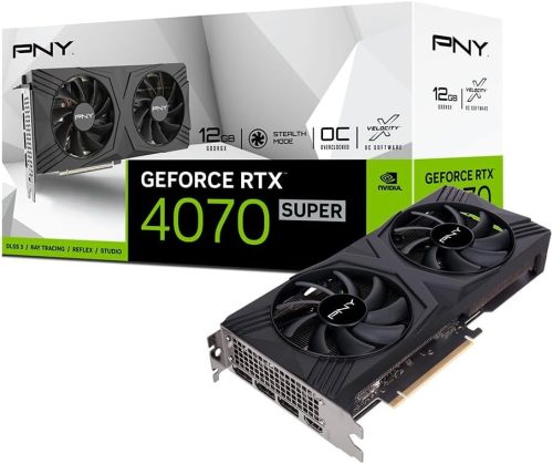 ピーエヌワイ(PNY) PNY GeForce RTX 4070 SUPER 12GB VERTO OC デュアルファン VCG4070S12DFXPB1-O