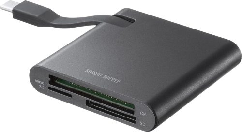 サンワサプライ(SANWA SUPPLY) SD4.0 UHS-II 対応 Type-C カードリーダー ADR-3TCML41BK