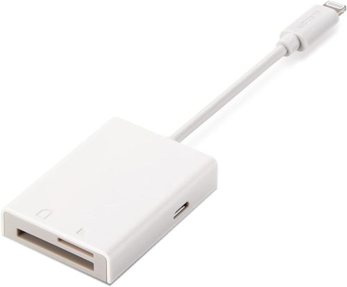 エレコム(ELECOM) Lightningコネクタ搭載カードリーダー MR-LC201WH