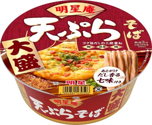 明星食品 明星庵 天ぷらそば 大盛