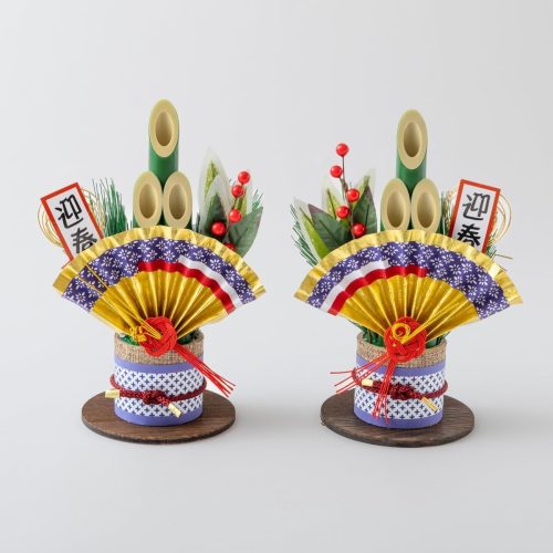 秀〆(Hideshime) 門松 正月飾り 玄関飾り 置物 22cm 一対 KDP-212