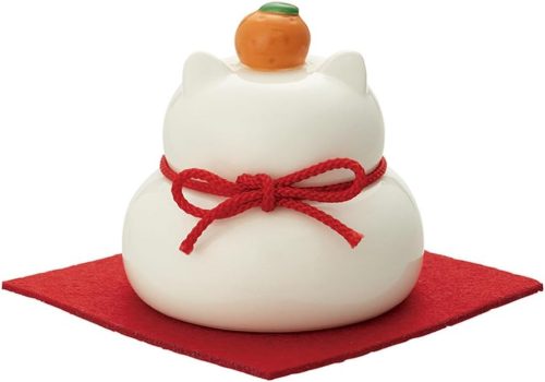 デコレ(DECOLE) 陶器の猫鏡餅 S DK-35797