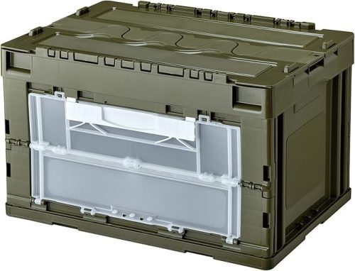 リス(RISU) 折りたたみ コンテナ 蓋付扉付 50L GHOC