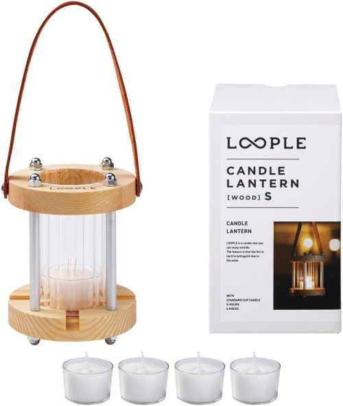 ループル(LOOPLE) キャンドルランタン ウッド S