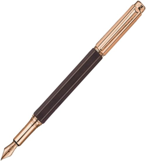 カランダッシュ(Caran d’Ache) バリアス エボニー ローズゴールドプレート 万年筆 4490.142