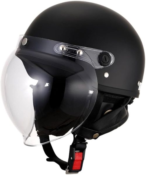 ISHINO SHOKAI ハーフヘルメット シールド付き LiBERTER ISN21101