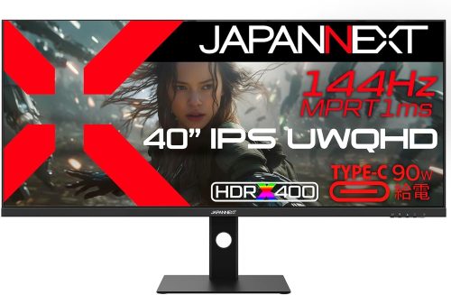 JAPANNEXT ゲーミングモニター JN-IPS401UWQHD144-C90W