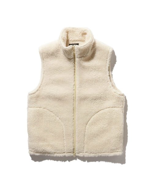 ビームスプラス(BEAMS PLUS) ボア スタンドカラー ジップ ベスト