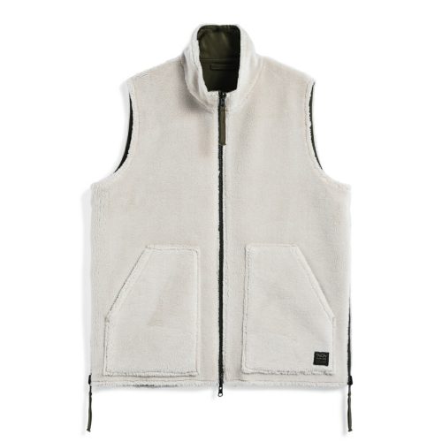 タイオン(TAION) ノンダウンミリタリー リバーシブル ハイネック ボア ベスト