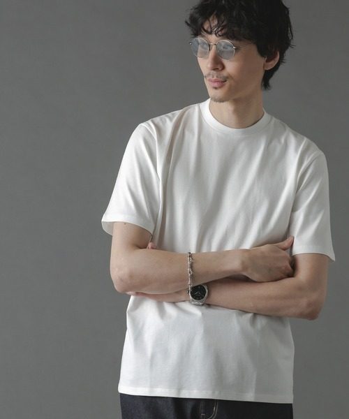 ナノ・ユニバース(NANO universe) ジャケT クルーネック 半袖