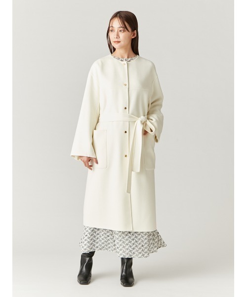 フレイ アイディー(FRAY I.D) super140'sウールリバーコート