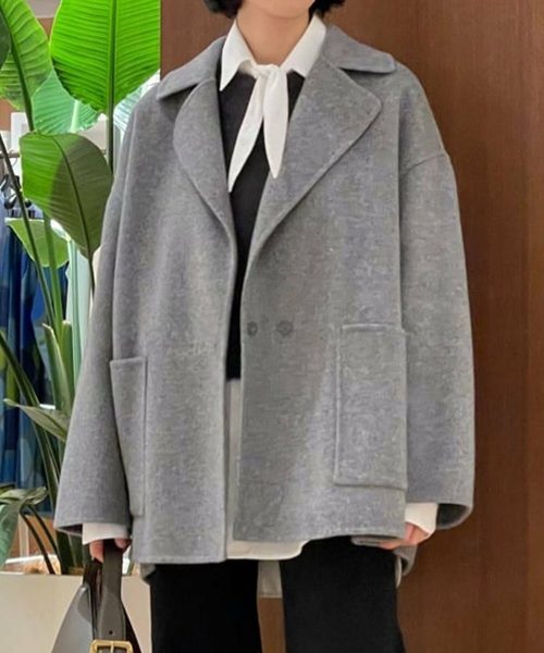 ボールジィ(BALLSEY) プレミアムウールリバー オープンカラーショートコート