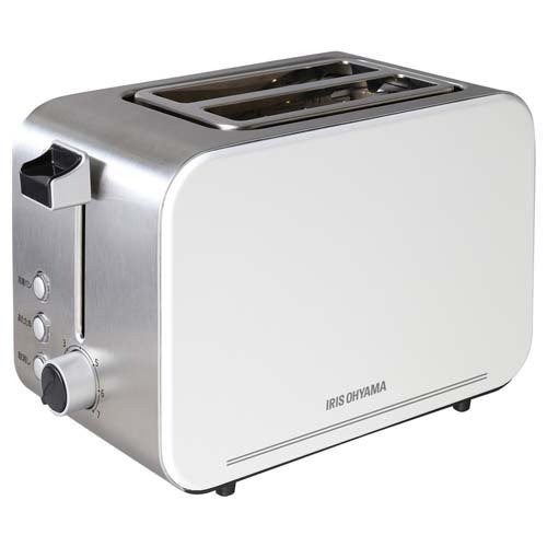 アイリスオーヤマ(IRIS OHYAMA) ポップアップトースター 2枚焼き IPT-850-W