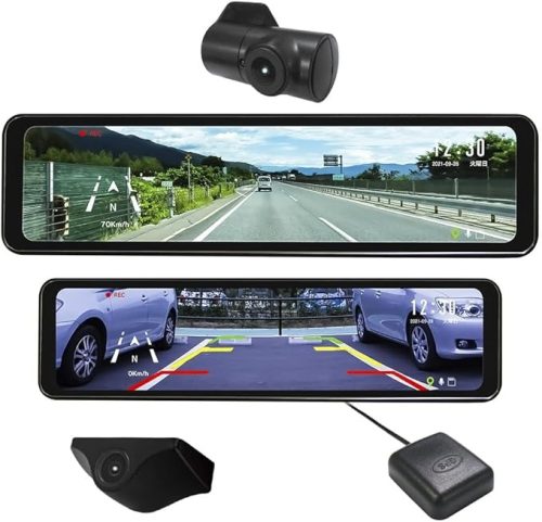 エフ・アール・シー(F.R.C) 2カメラ・ルームミラー型ドライブレコーダー FC-DR-MS22