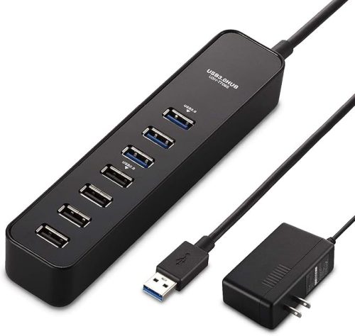 エレコム(ELECOM) マグネット付きUSB3.0ポート搭載7ポートUSBハブ U3H-T706S
