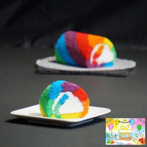 わらいみらい レインボーケーキ ロールケーキ