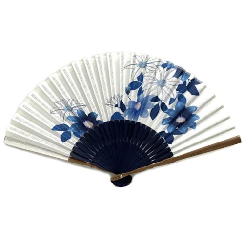 山二 藍花 鉄線 婦人扇子