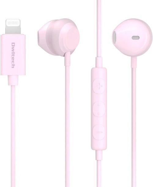 オウルテック(Owltech) セミオープンタイプ Lightningステレオイヤホン リモコン＆マイク付き OWL-EPLT02