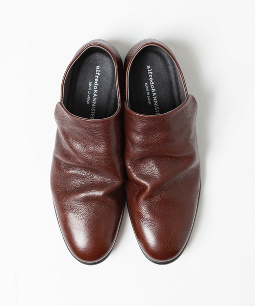 アルフレッドバニスター(alfredoBANNISTER) ソフトレザー ドレープ フラットシューズ