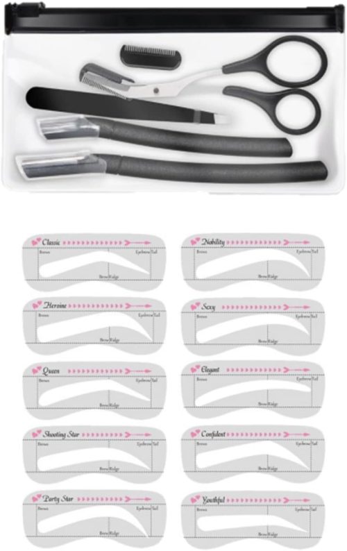 aplans 眉毛 テンプレート ブラック 10枚セット