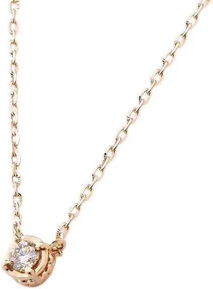 アガット(agete) K10ダイヤモンドネックレス 0.03ct