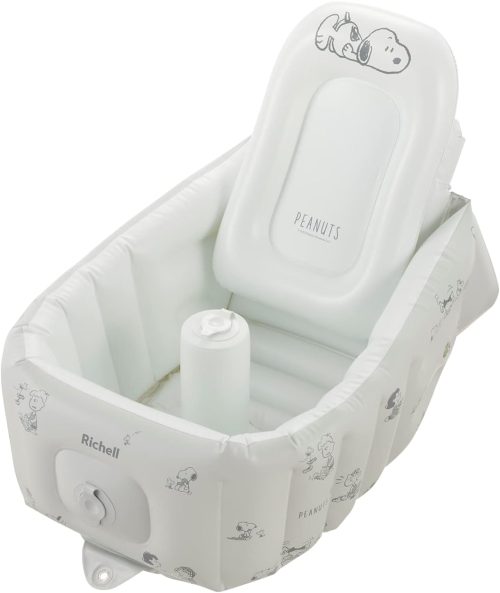 リッチェル(Richell) スヌーピーふかふか ベビーバス ステップアップ