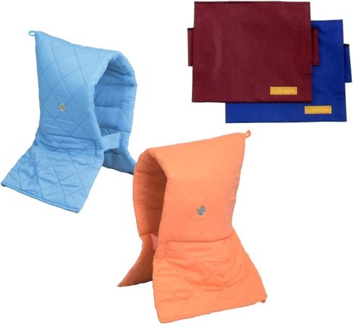 大明企画 Kタイプずきん 日本防炎協会認定品 カバー付きセット トップカバー 背もたれ式