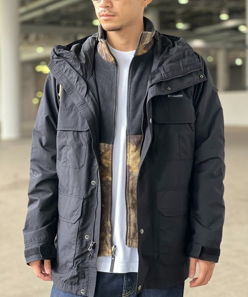 レトロ古着 3WAY スタンドカラー フィールドコート キルティングベスト