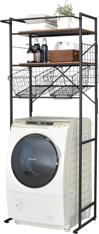 エカンズ 角形ランドリーラック バスケット付き LSH-500