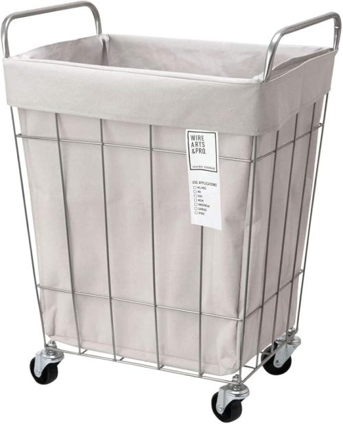 メルクロス BRID laundry SQUARE BASKET WITH CASTER 45L