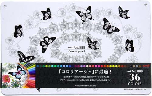 三菱鉛筆 uni ユニ 色鉛筆 36色セット No.888