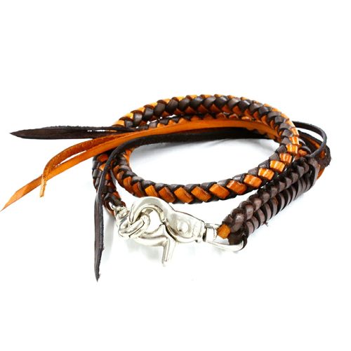 デイズアート(Days Art) ウォレットチェーン 4本編みサドルレザーウォレットロープ