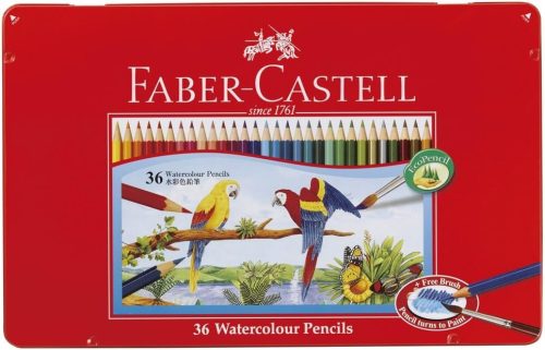 ファーバーカステル(FABER-CASTELL) 水彩色鉛筆 平缶 36色セット TFC-WCP 36C