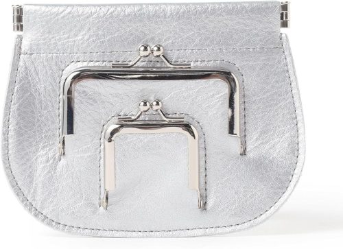 ビームスボーイ(BEAMS BOY) W シルバー がま口 財布