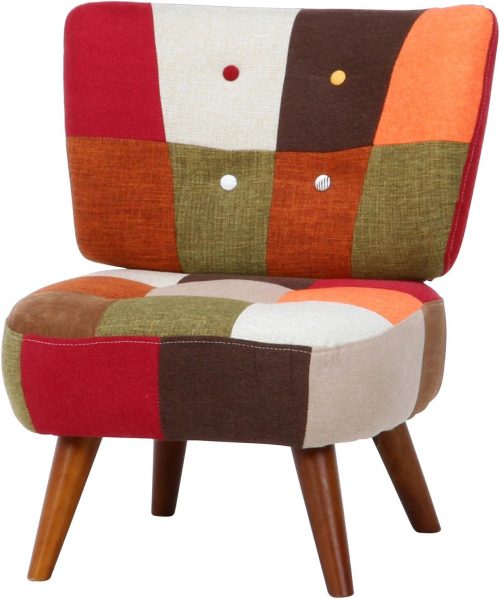 不二貿易 ソファ デイジー 1人掛け パッチワーク 36046