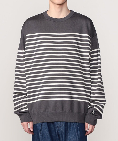 オーシバル(ORCIVAL) Men's Wool Plating Crew Neck Knit
