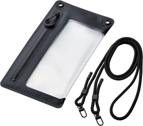 エレコム(ELECOM) スマートフォン用防水ケース IPX8 気密ファスナータイプ P-WPSZ05BK