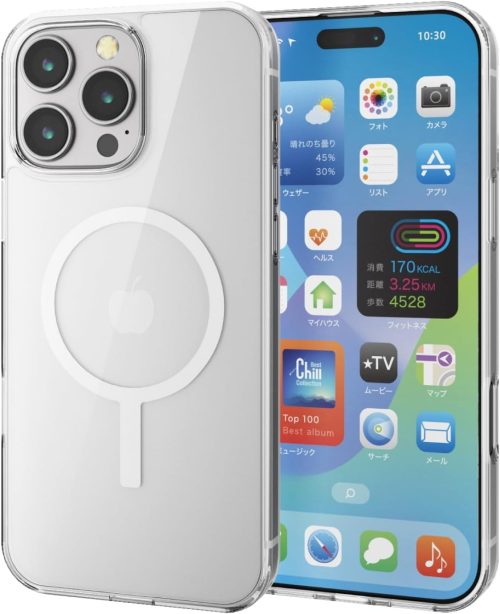 エレコム(ELECOM) iPhone 16 Pro Max ハイブリッドケース MAGKEEP PM-A24DMAG02