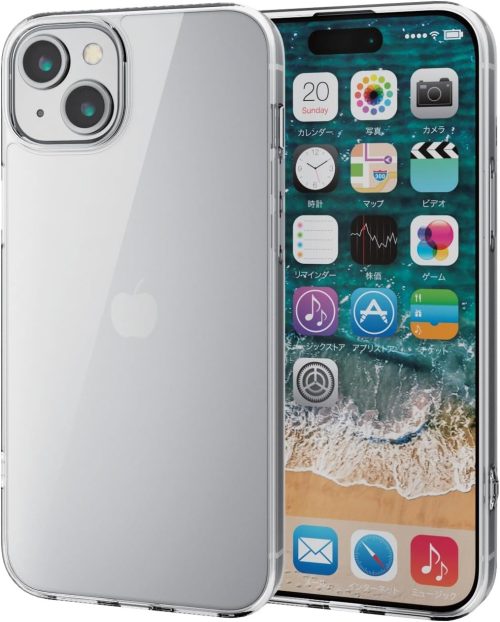 エレコム(ELECOM) iPhone 15 Plus ハイブリッドケース PM-A23BHVCKCR