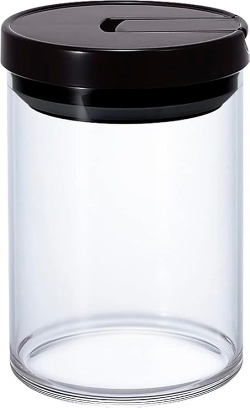 ハリオ(HARIO) 珈琲キャニスターM ブラック MCNR-200-B