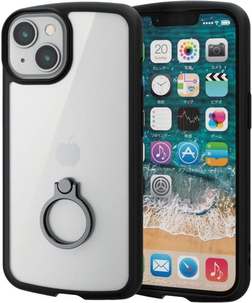 エレコム(ELECOM) iPhone 14 TOUGH SLIM LITE フレームカラー リング付 PM-A22ATSLFCR 2022